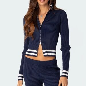 Edikted Ribbed Cardigan